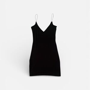 Aritzia Black Spaghetti Strap Dress